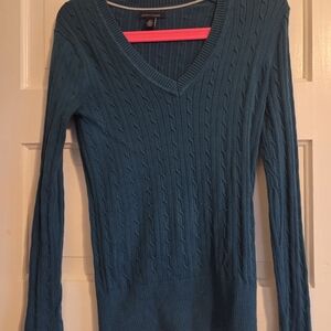 Tommy Hilfiger Blue V-Neck Sweater